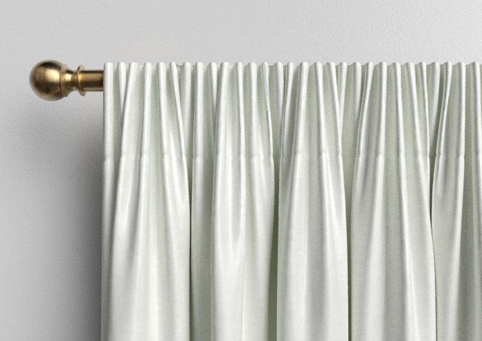 Akoya Faux Silk, Lustre White - Made to Measure Curtains - Image 9